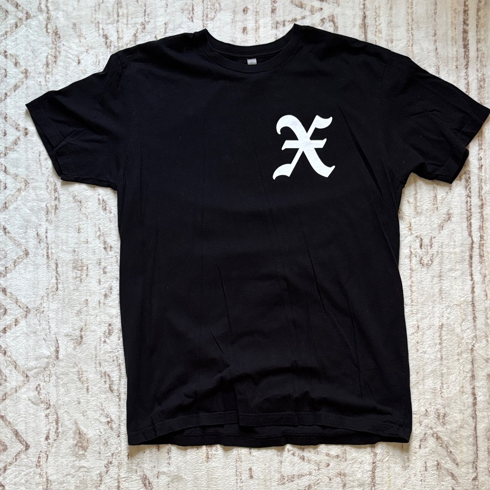 Next Level Apparel Black Tee with White Symbol
